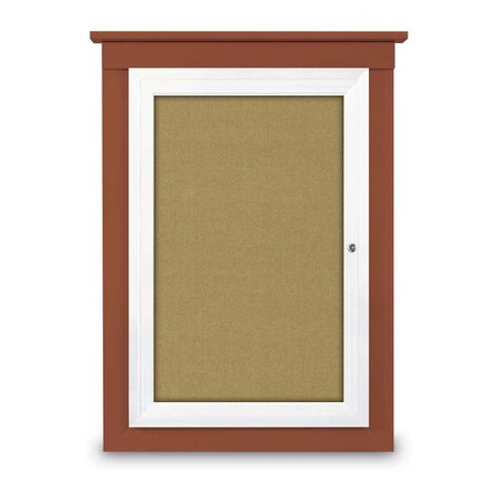 Single Door Enclosed Letterboard,47x36